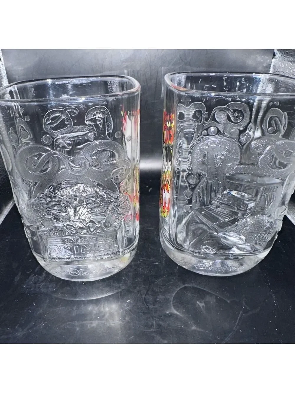 Excellent Vintage Walt Disney McDonald’s 2000 Celebration Drinking Glasses Set 4